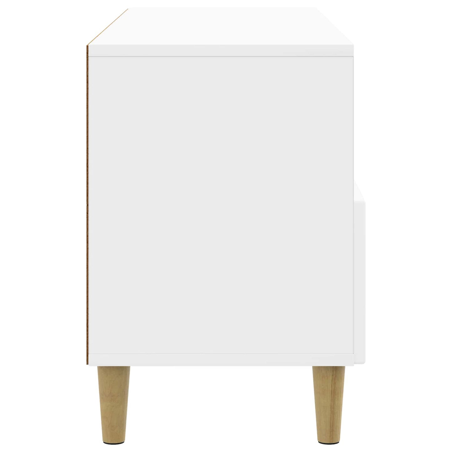 TV Cabinet High Gloss White 102 x 34.5 x 50 cm Engineered Wood