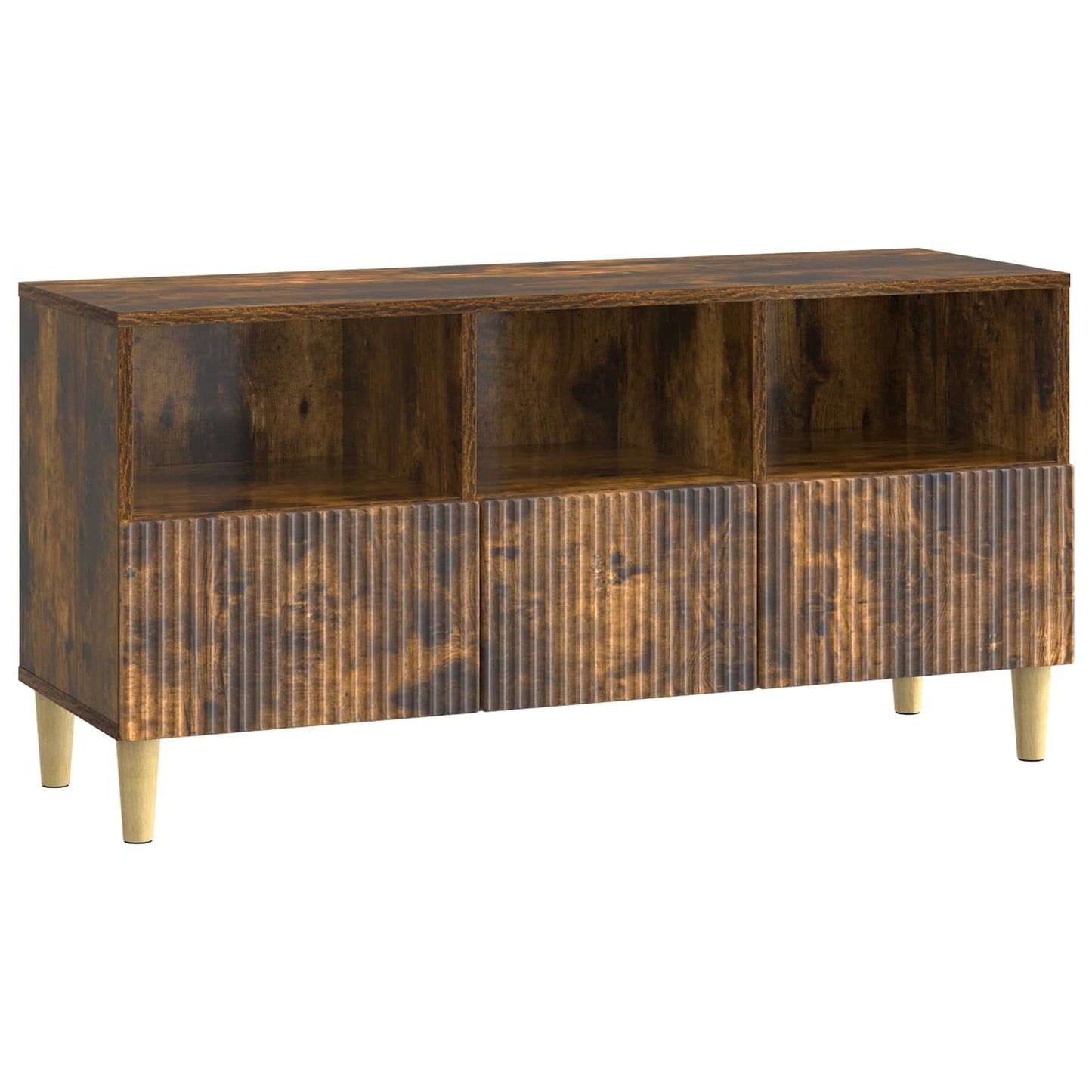 TV Cabinet Smoked Oak 102 x 34.5 x 50 cm Engineered Wood