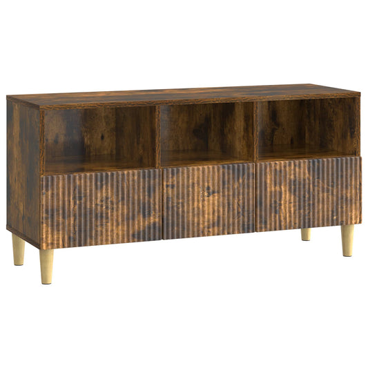 TV Cabinet Smoked Oak 102 x 34.5 x 50 cm Engineered Wood