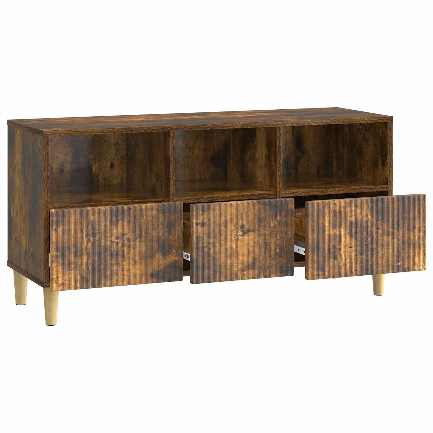 TV Cabinet 102 x 34.5 x 50 cm Smoked Oak Engineered Wood