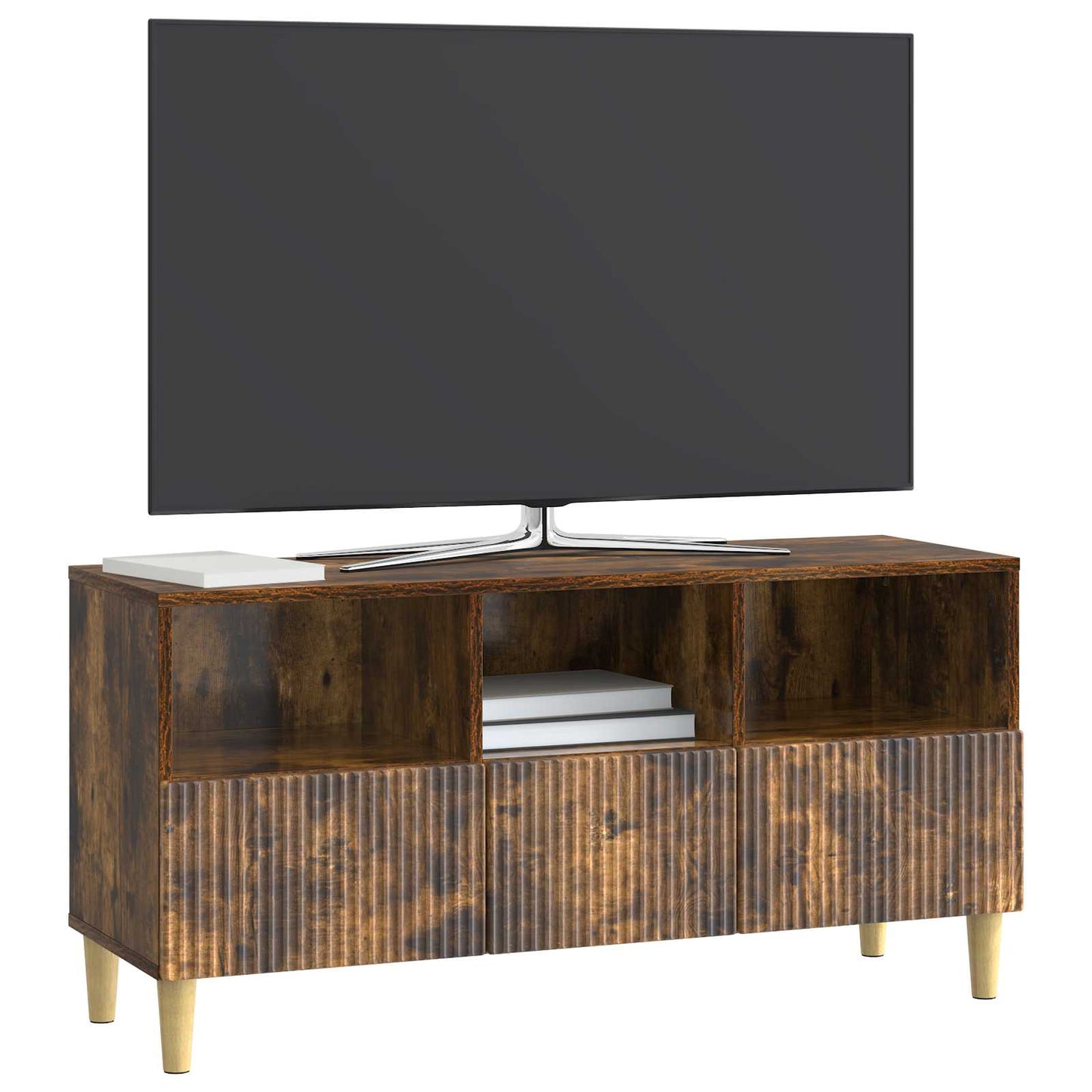 TV Cabinet 102 x 34.5 x 50 cm Smoked Oak Engineered Wood