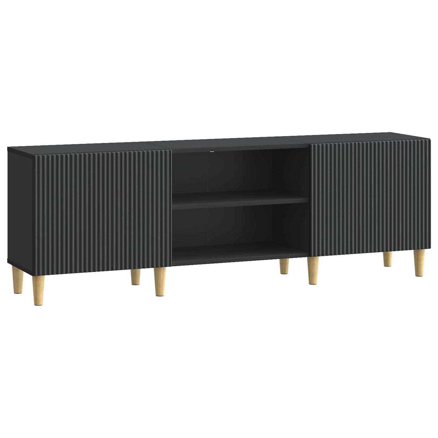 TV Cabinet Black 150 x 31 x 50 cm Engineered Wood
