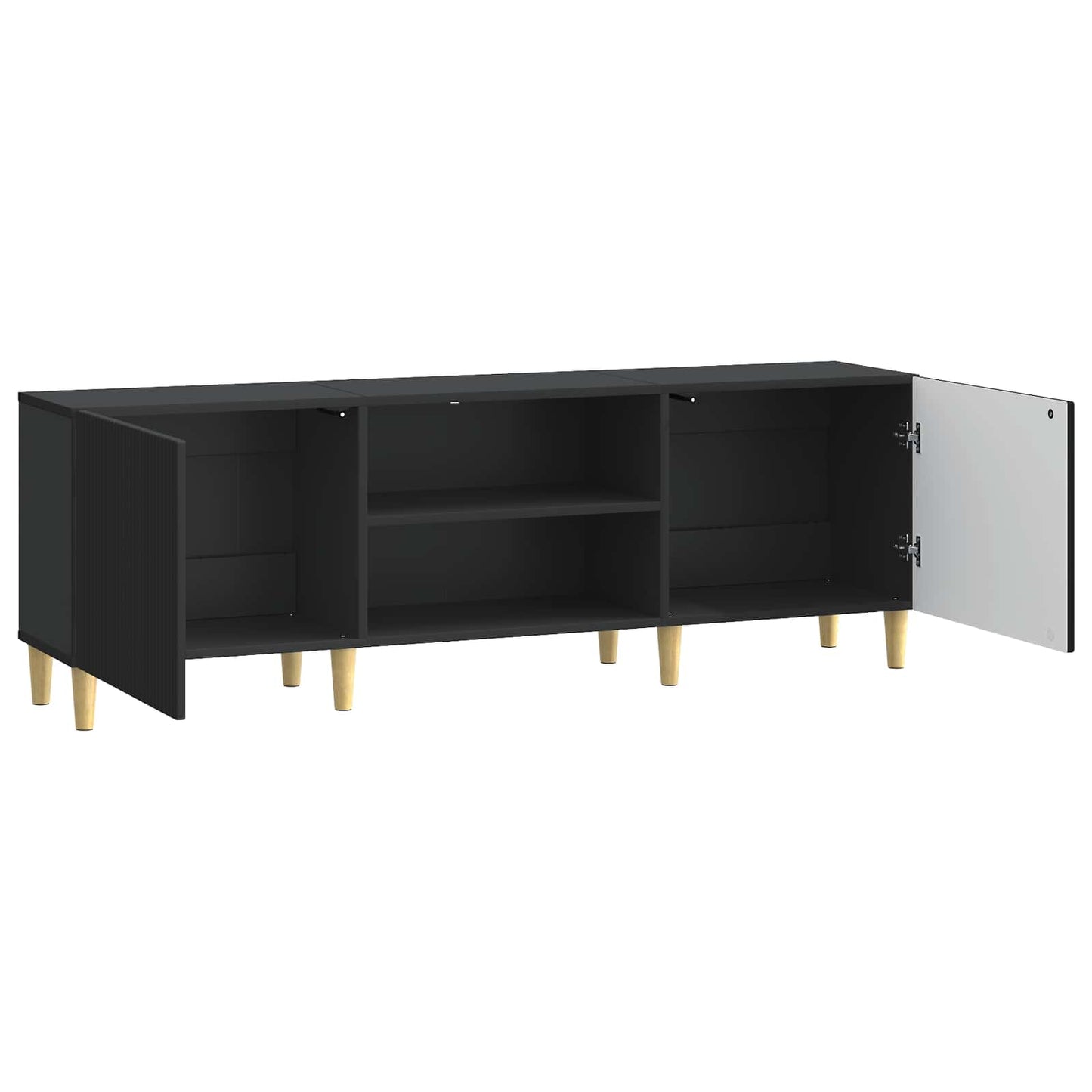 TV Cabinet Black 150 x 31 x 50 cm Engineered Wood