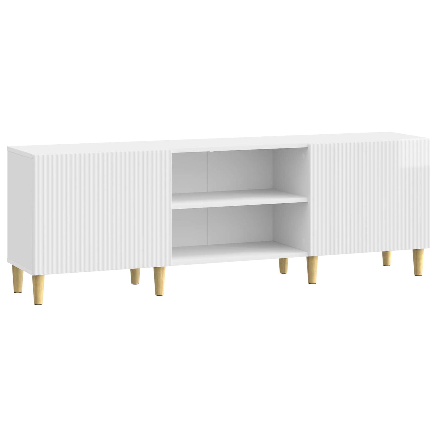 TV Cabinet High Gloss White 150 x 31 x 50 cm Engineered Wood