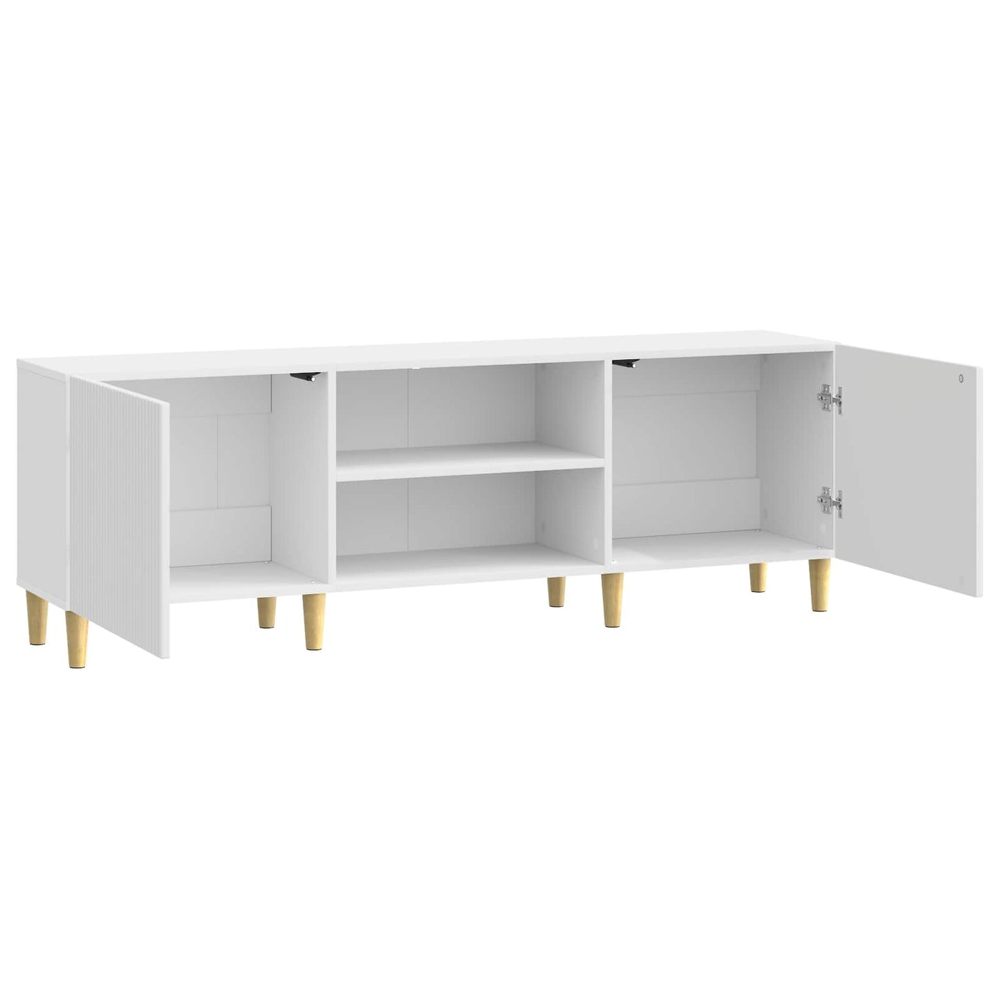 TV Cabinet High Gloss White 150 x 31 x 50 cm Engineered Wood