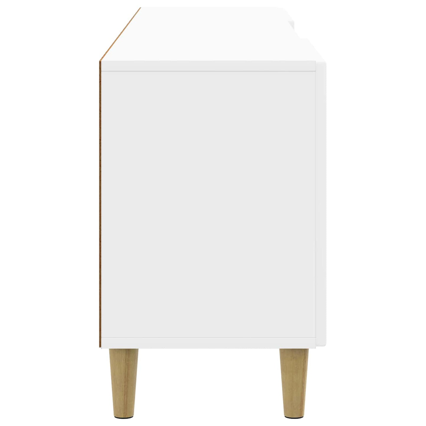 TV Cabinet High Gloss White 150 x 31 x 50 cm Engineered Wood