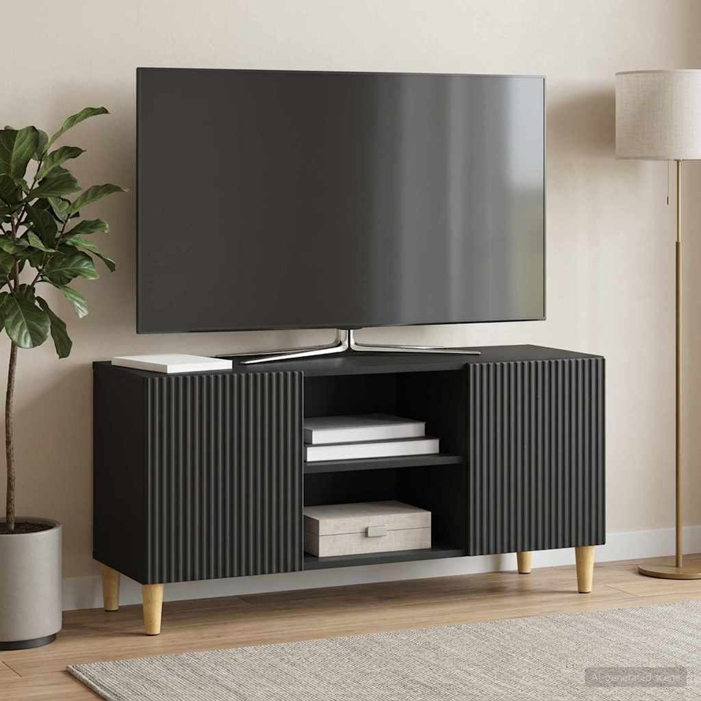 TV Cabinet Black 102 x 34.5 x 50 cm Engineered Wood