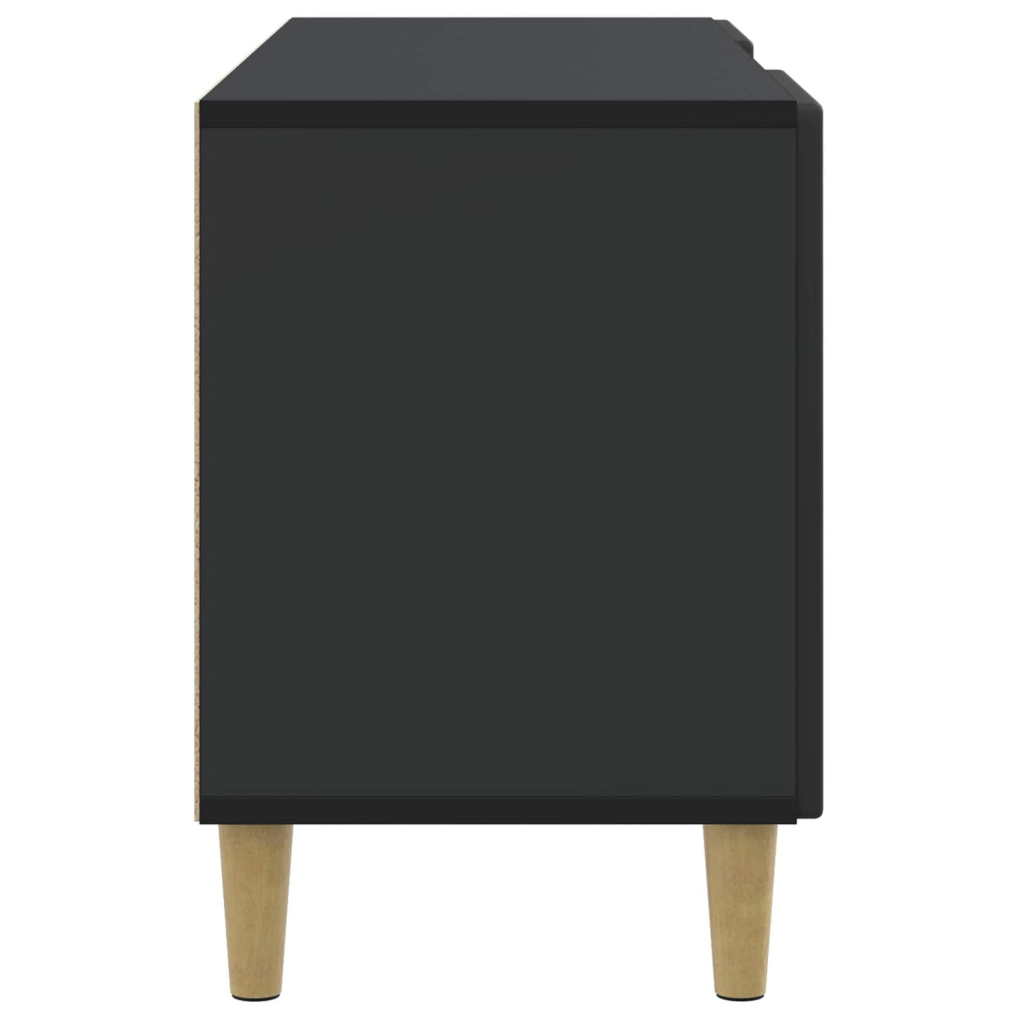 TV Cabinet Black 102 x 34.5 x 50 cm Engineered Wood