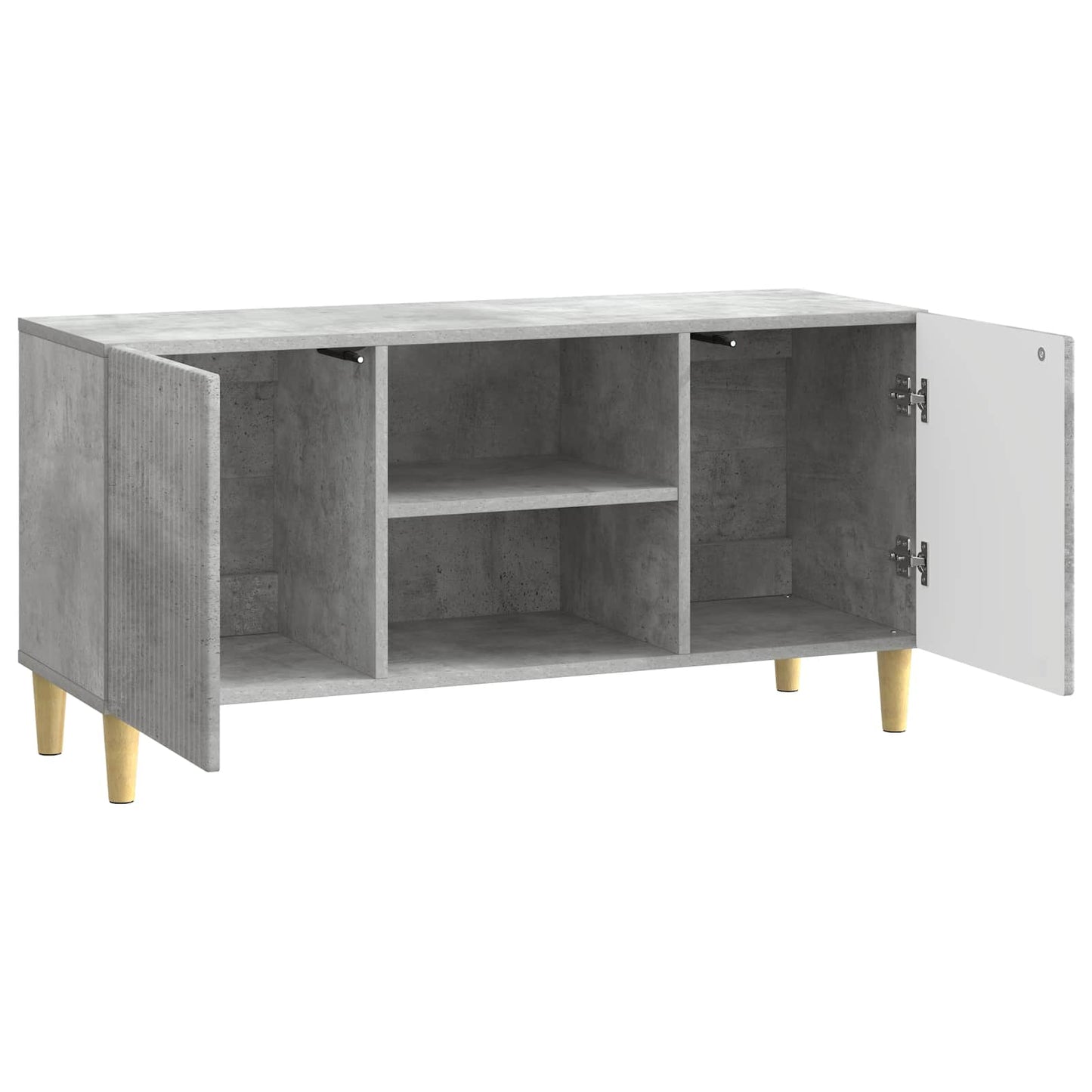 TV Cabinet Concrete Grey 102 x 34.5 x 50 cm Engineered Wood
