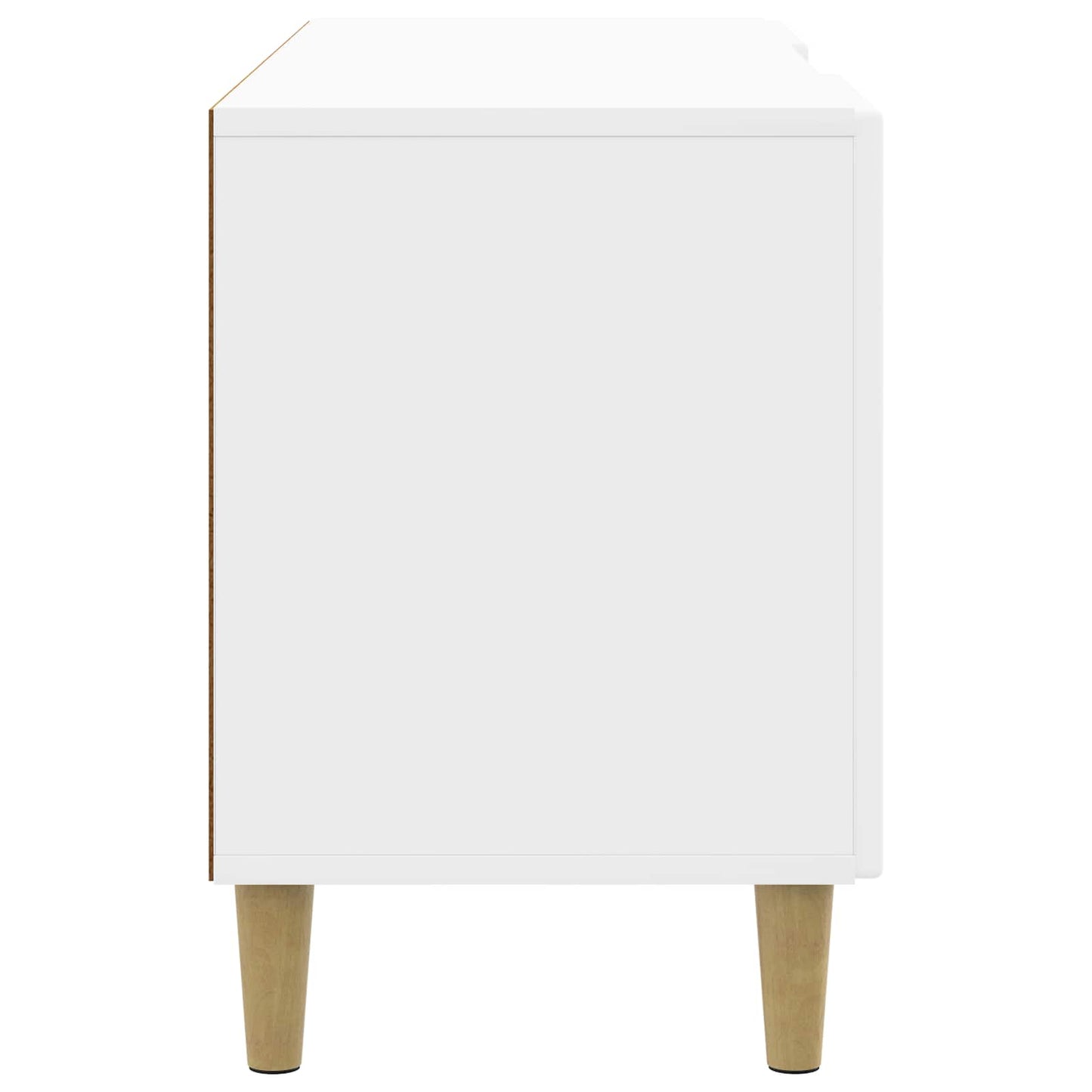 TV Cabinet High Gloss White 102 x 34.5 x 50 cm Engineered Wood