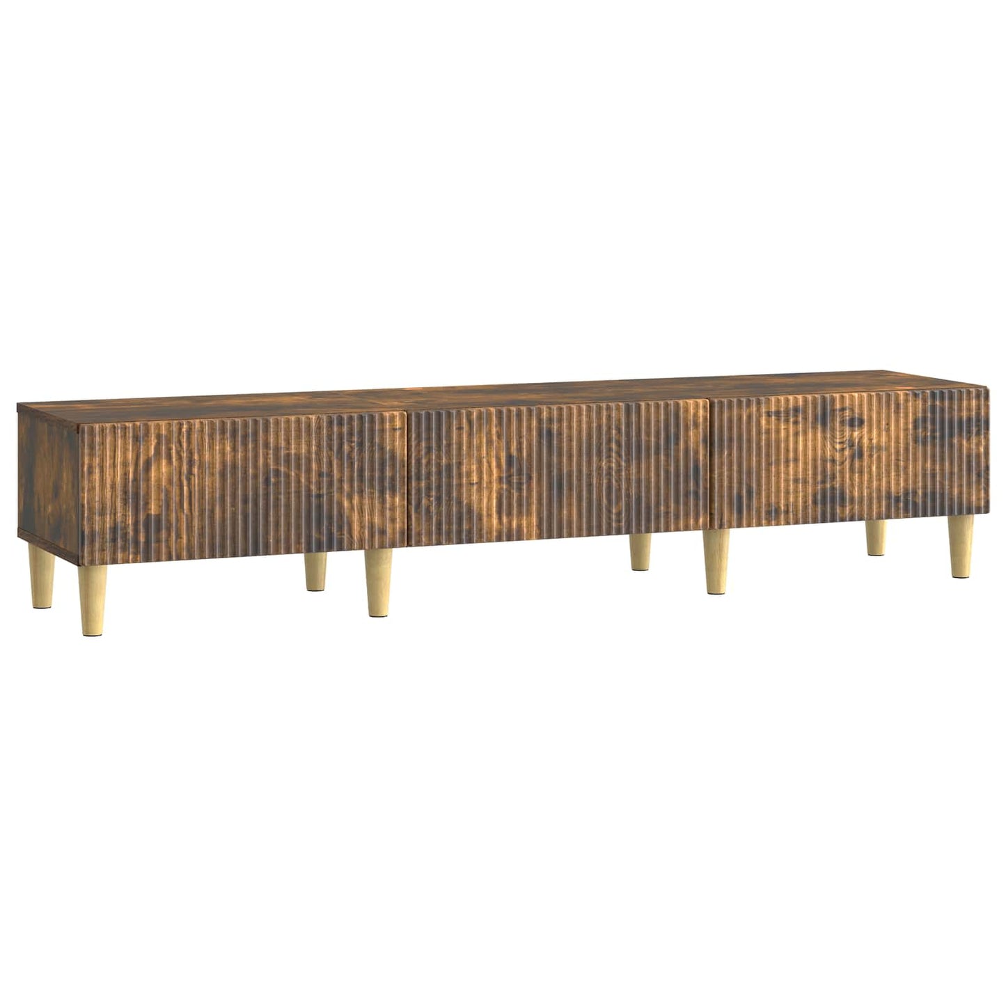 TV Cabinet Smoked Oak 147 x 34.5 x 30 cm Engineered Wood