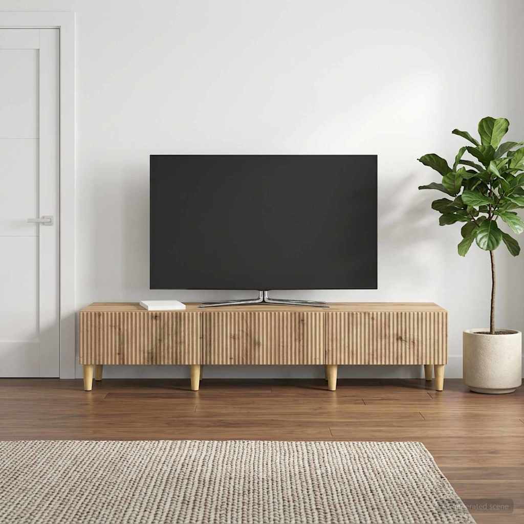 TV Cabinet 147 x 34.5 x 30 cm Artisan Oak Engineered Wood
