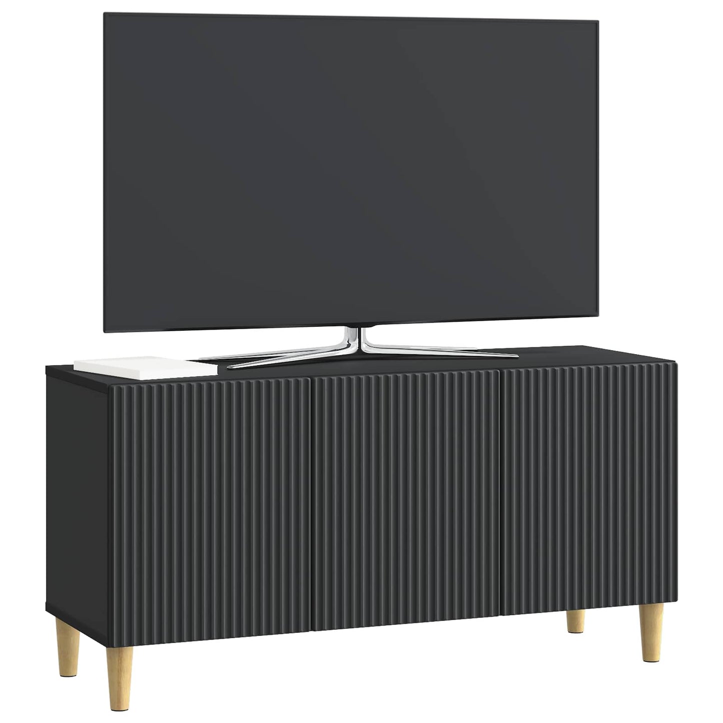 TV Cabinet Black 99 x 34.5 x 50 cm Engineered Wood