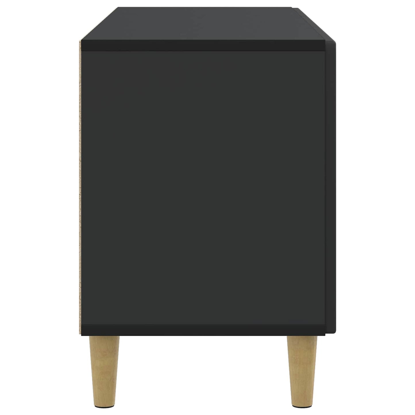 TV Cabinet Black 99 x 34.5 x 50 cm Engineered Wood