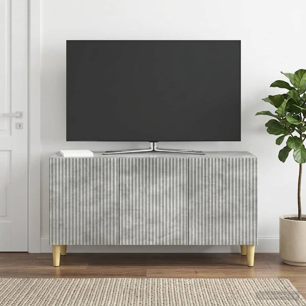 TV Cabinet Concrete Grey 99 x 34.5 x 50 cm Engineered Wood
