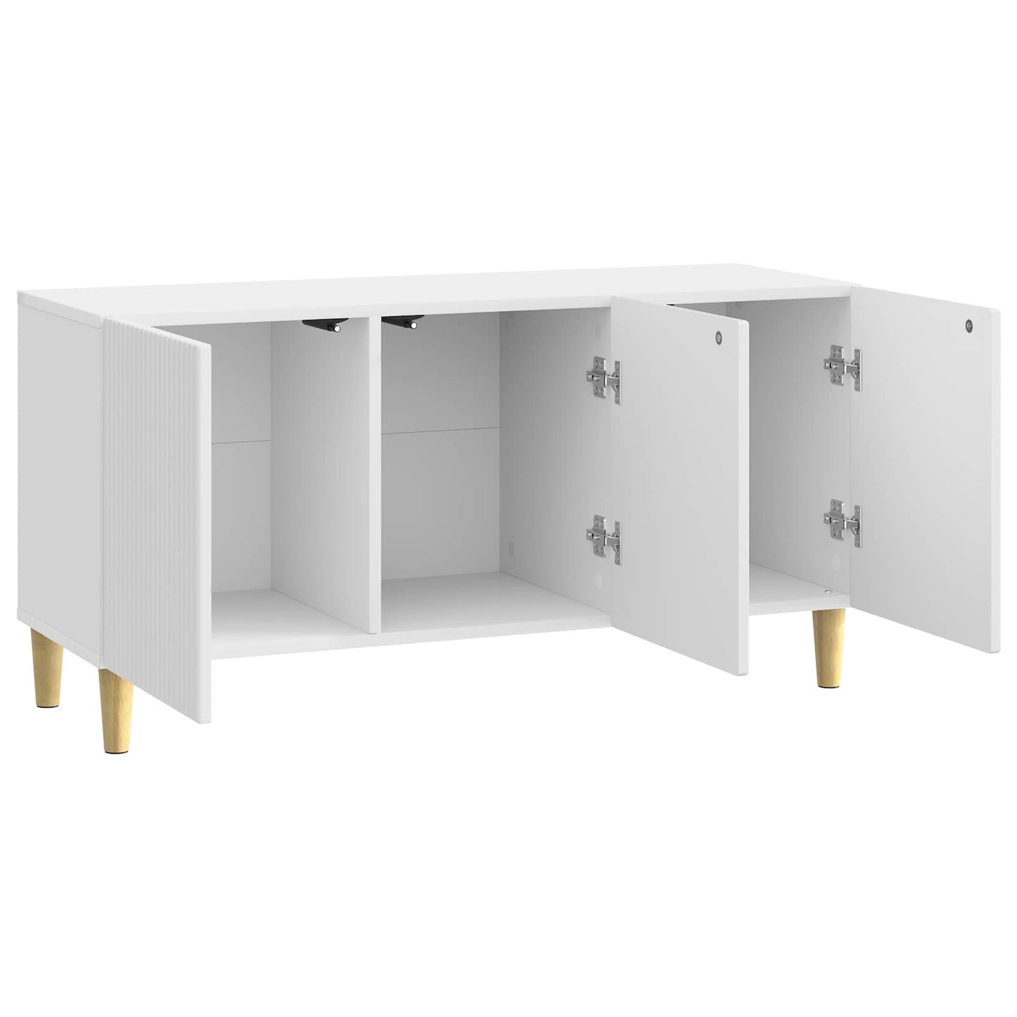 TV Cabinet High Gloss White 99 x 34.5 x 50 cm Engineered Wood