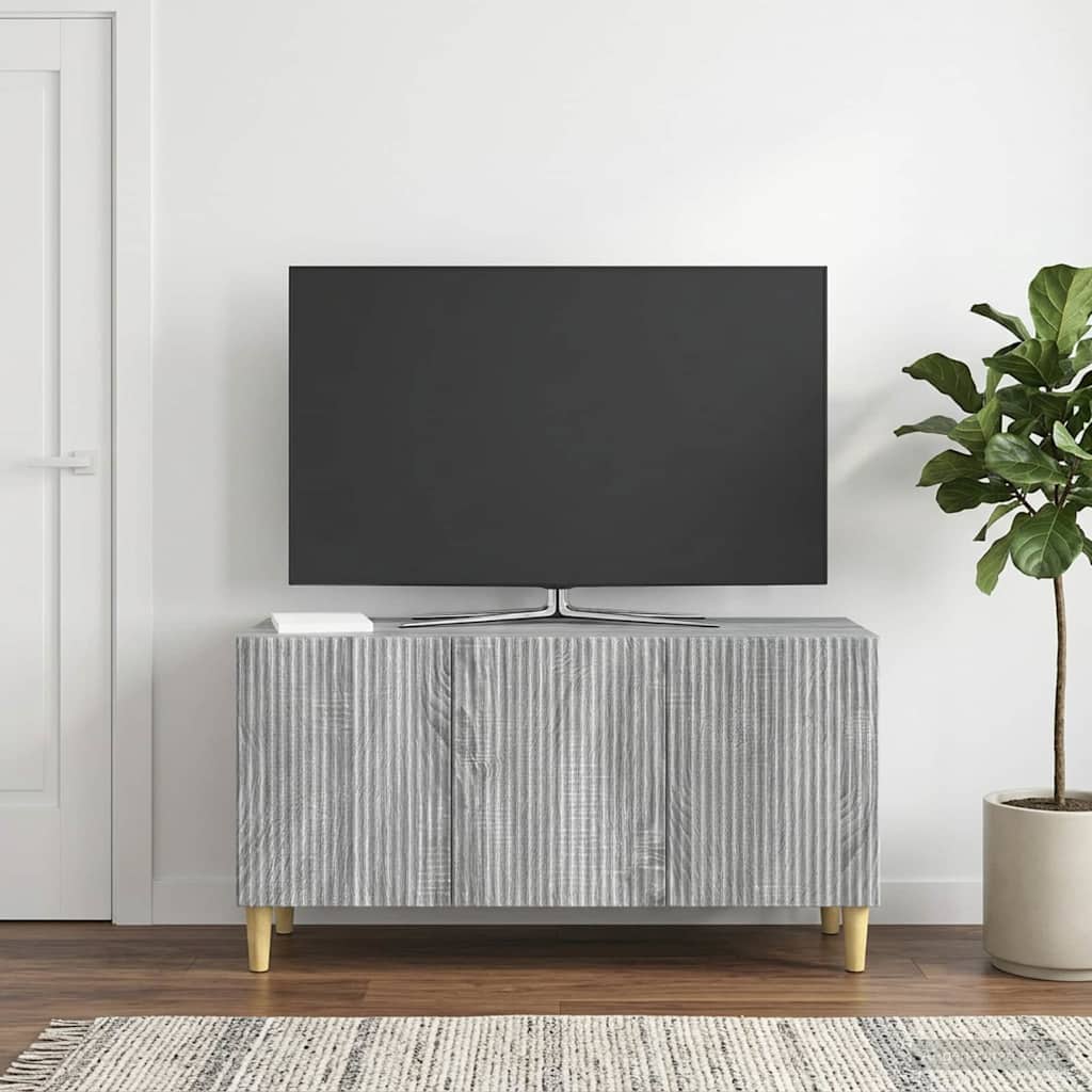 TV Cabinet Grey Sonoma 99 x 34.5 x 50 cm Engineered Wood