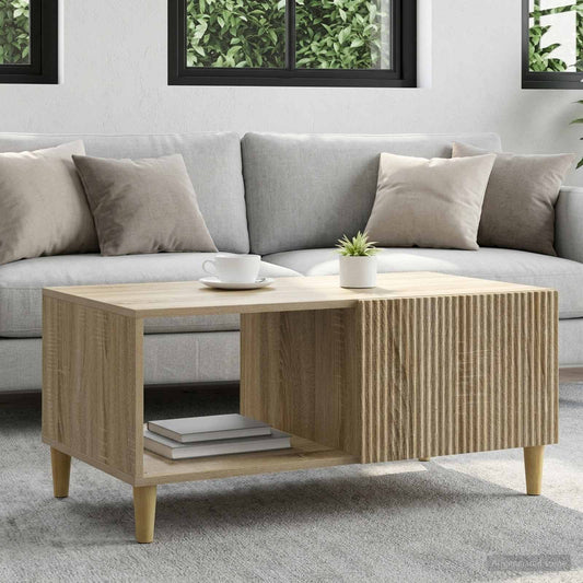 Coffee Table Sonoma Oak 90 x 50 x 40 cm Engineered Wood