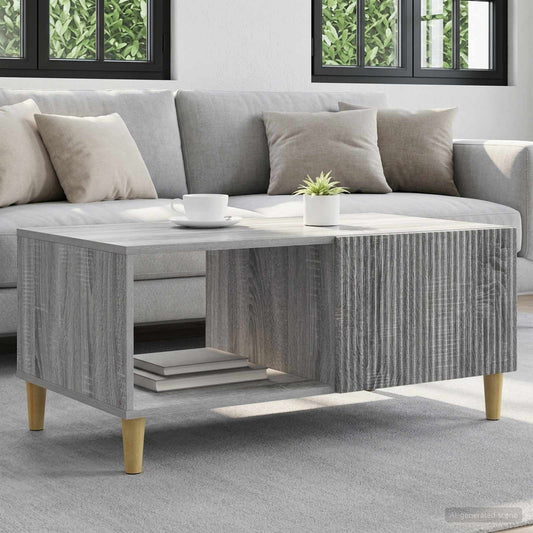 Coffee Table Grey Sonoma 90 x 50 x 40 cm Engineered Wood