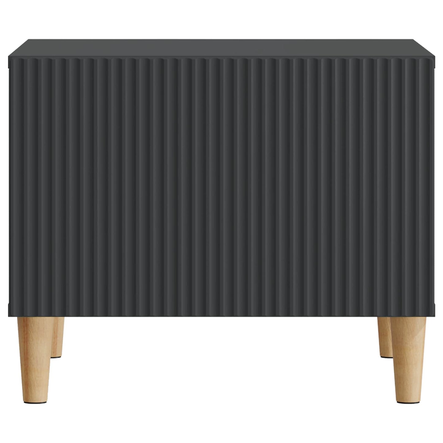 Coffee Table with Drawer Black 49 x 50 x 40 cm Engineered Wood