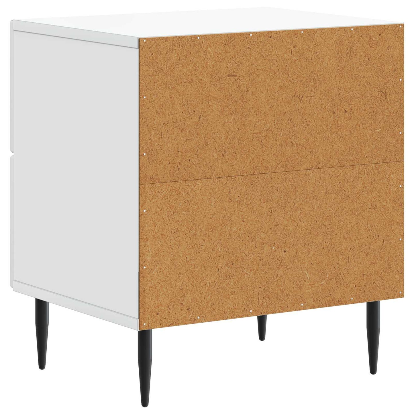 Bedside Cabinet 2 pcs White 43 x 34.5 x 47.5 cm Engineered Wood