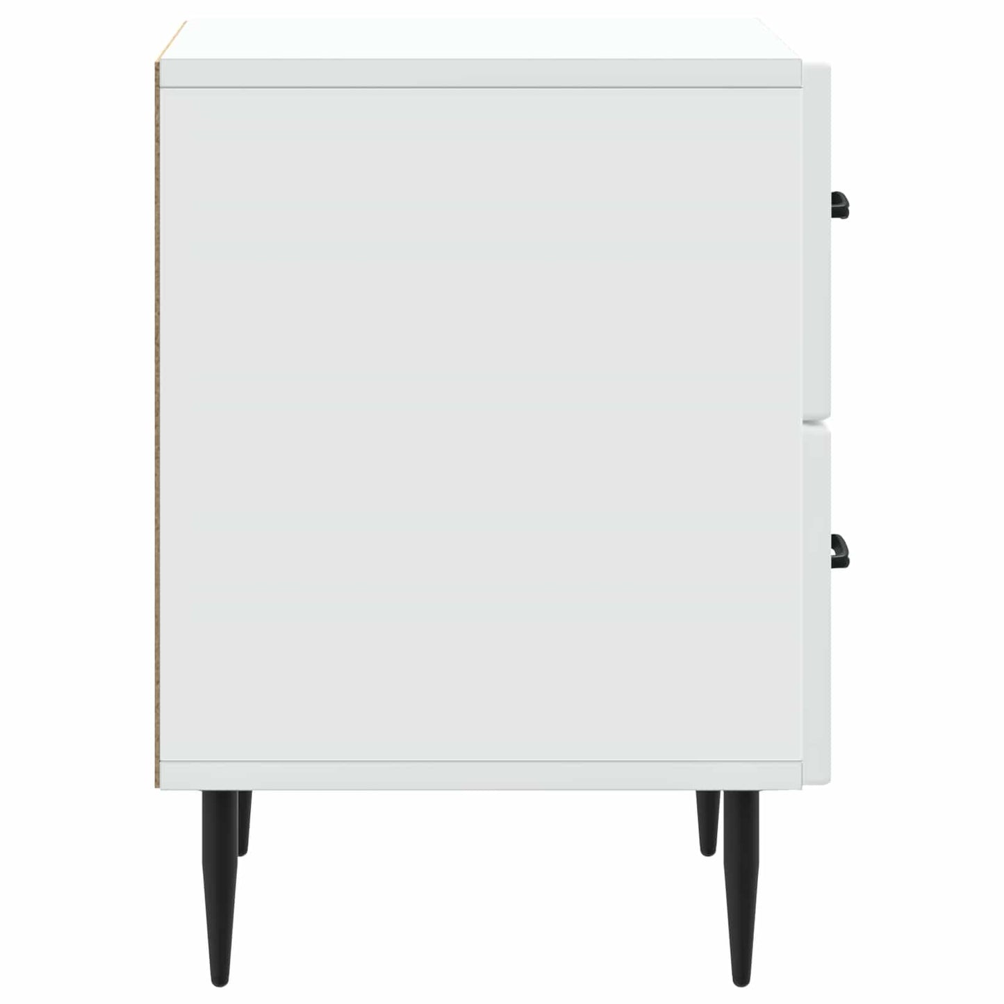 Bedside Cabinet 2 pcs White 43 x 34.5 x 47.5 cm Engineered Wood