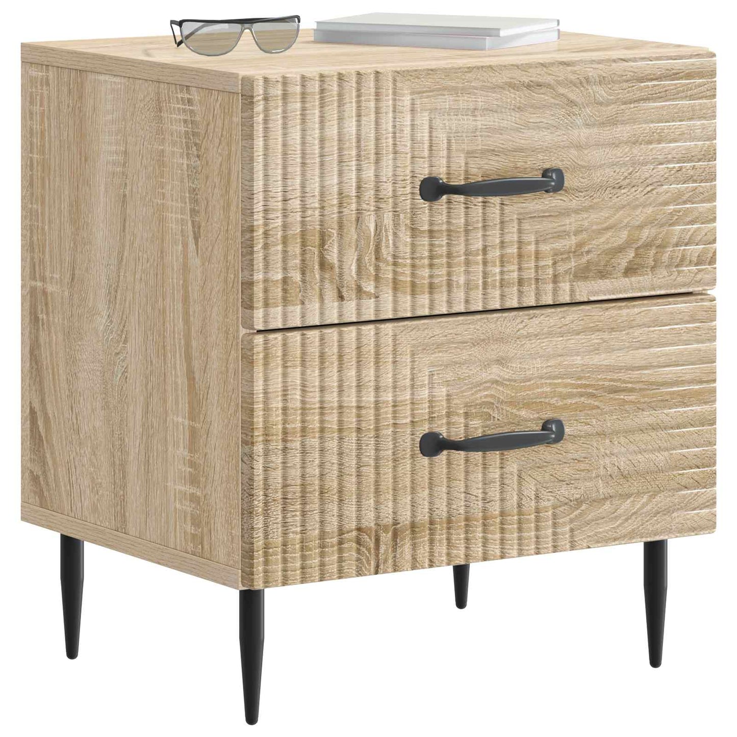 Bedside Cabinet 2 pcs Sonoma Oak 43 x 34.5 x 47.5 cm