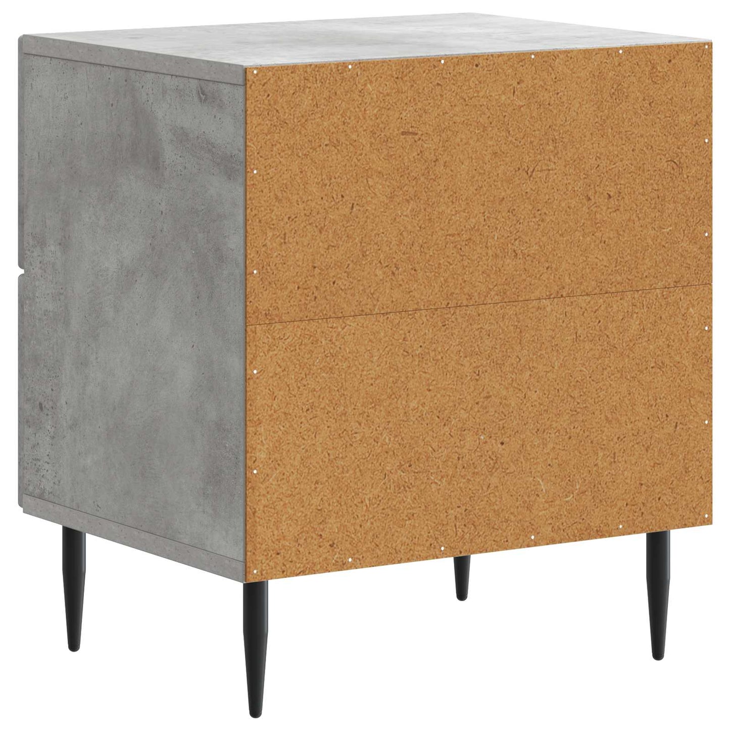 Bedside Cabinet 2 pcs Concrete Grey 43 x 34.5 x 47.5 cm