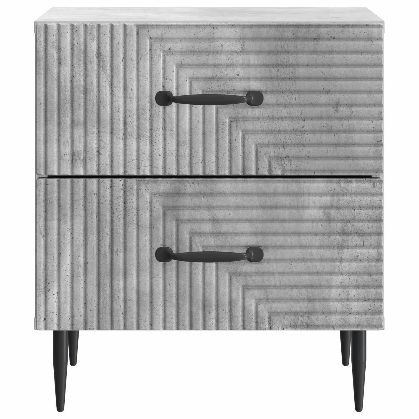 Bedside Cabinet 2 pcs Concrete Grey 43 x 34.5 x 47.5 cm
