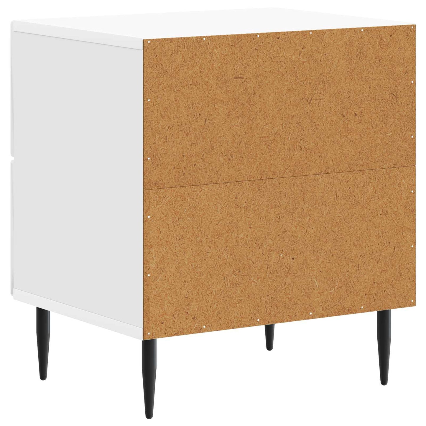 Bedside Cabinet 2 pcs High Gloss White 43 x 34.5 x 47.5 cm