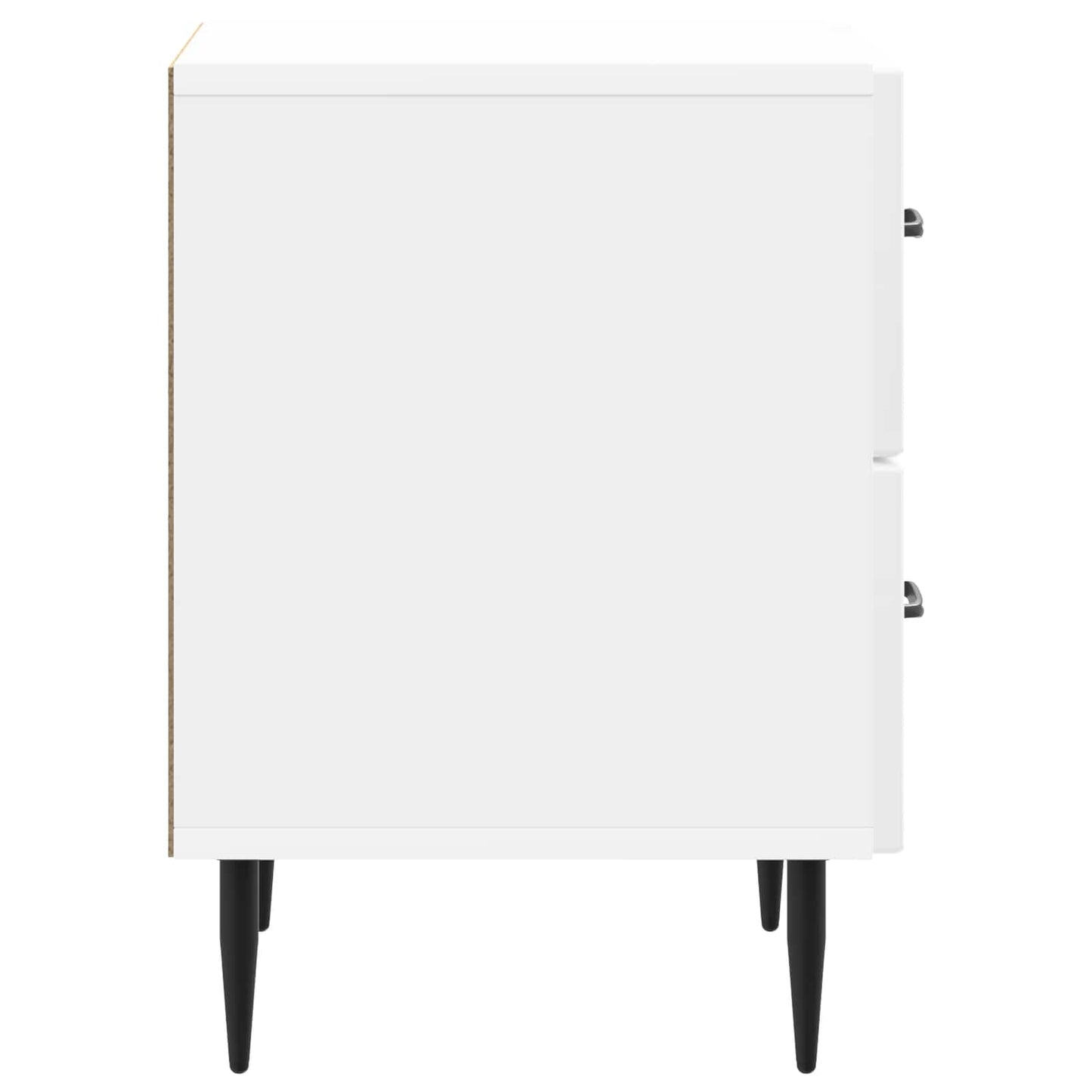 Bedside Cabinet 2 pcs High Gloss White 43 x 34.5 x 47.5 cm