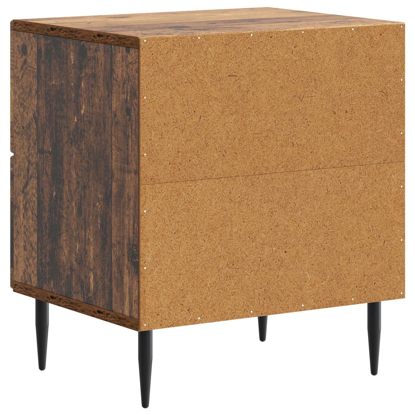 Bedside Cabinet with Drawer 2 pcs Old Wood 43 x 34.5 x 47.5 cm