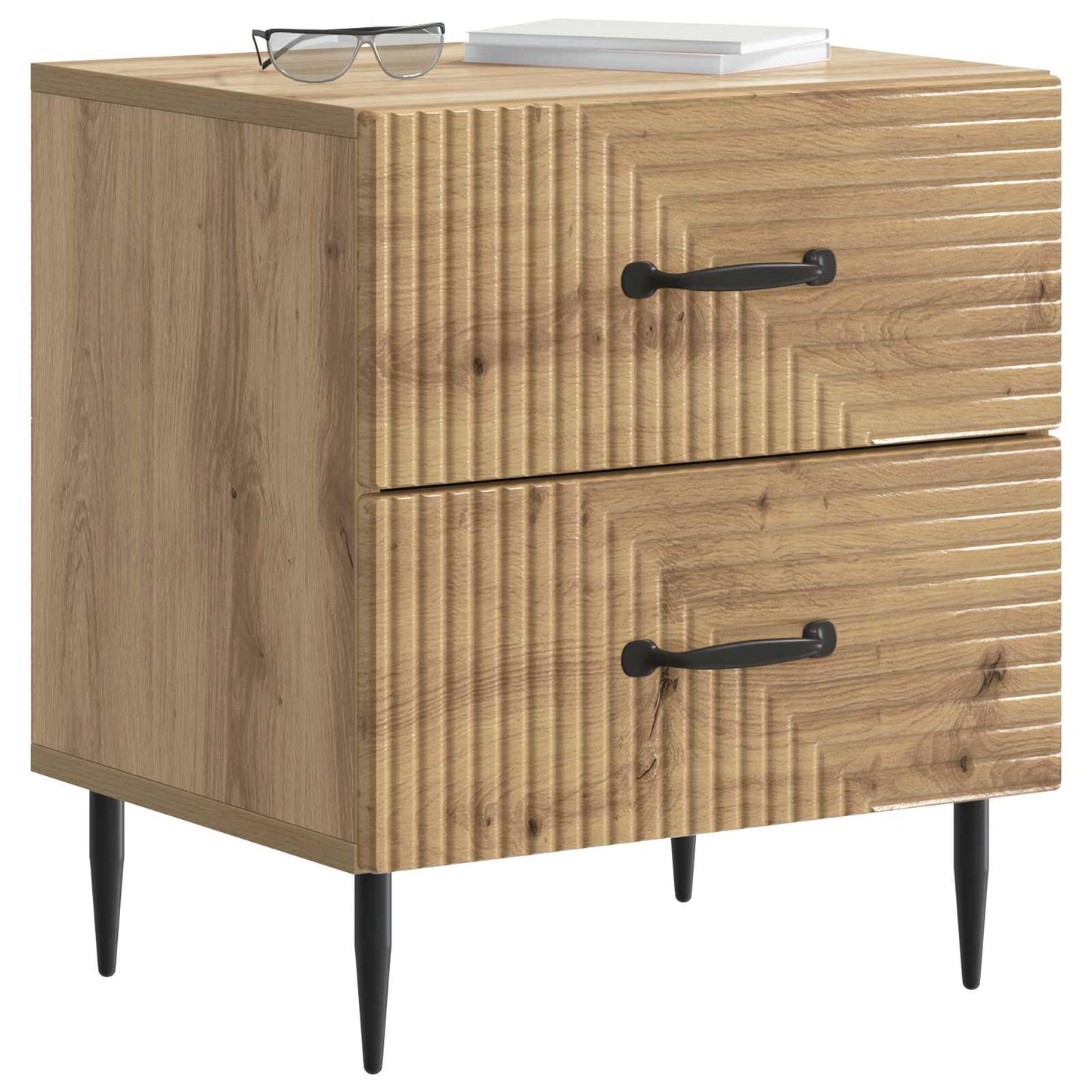 Bedside Cabinet Artisan Oak 43 x 34.5 x 47.5 cm Engineered Wood