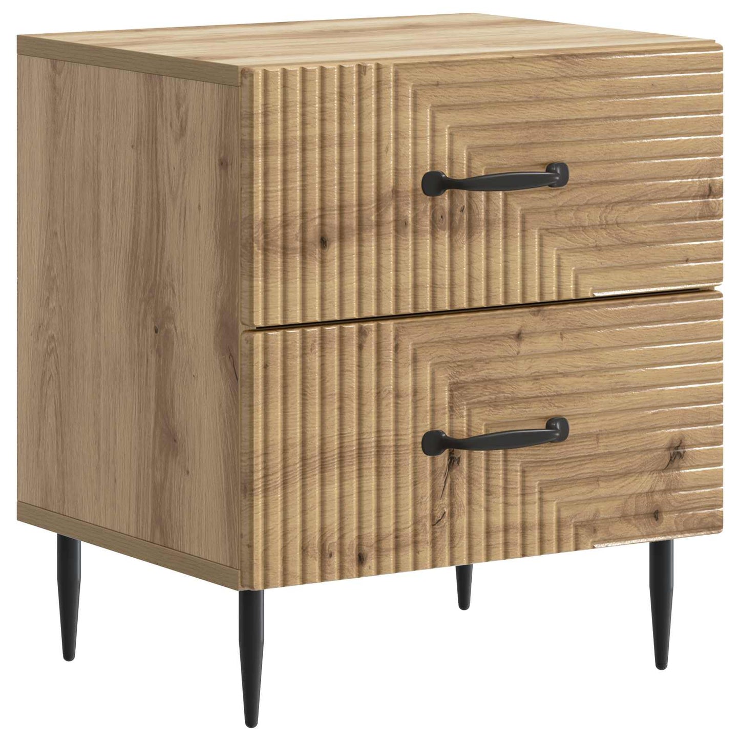 Bedside Cabinet 2 pcs Artisan Oak 43 x 34.5 x 47.5 cm