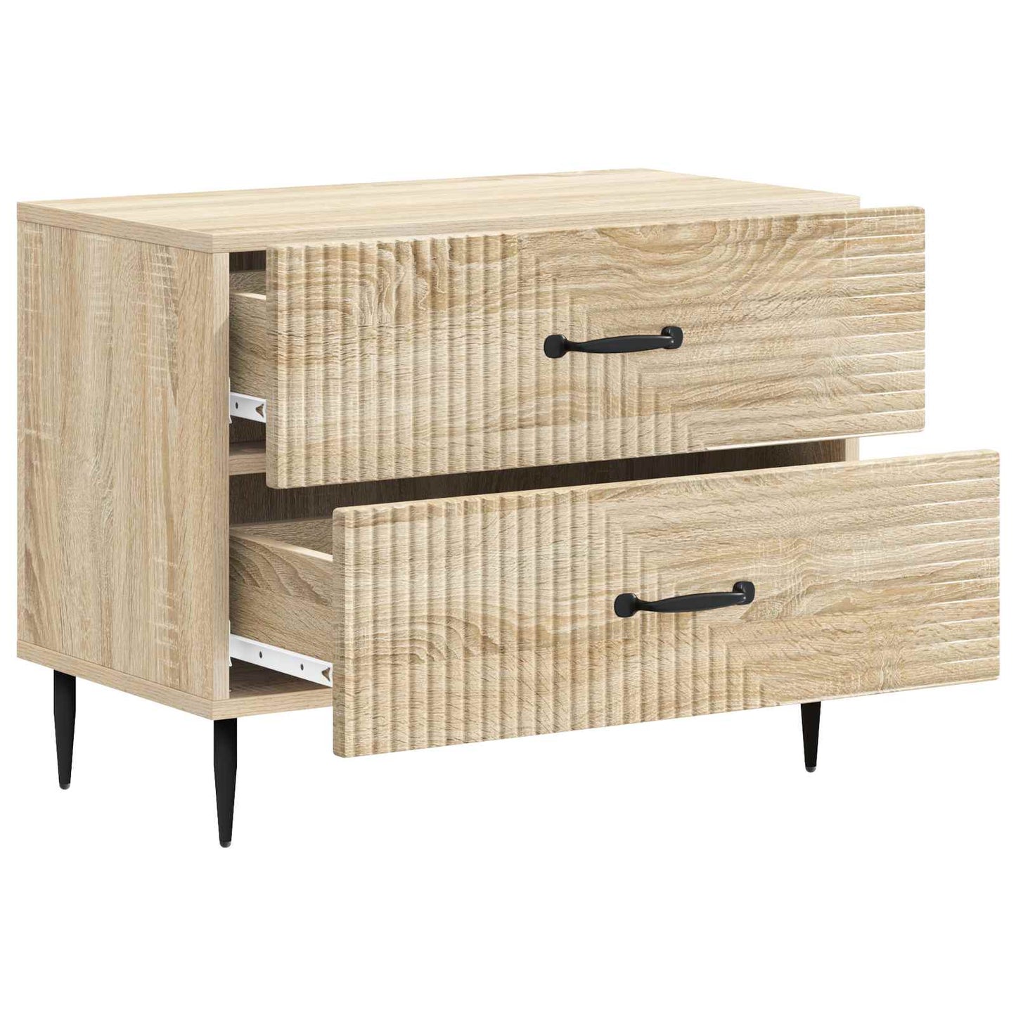 Bedside Cabinet Sonoma Oak 62 x 34.5 x 47.5 cm Engineered Wood