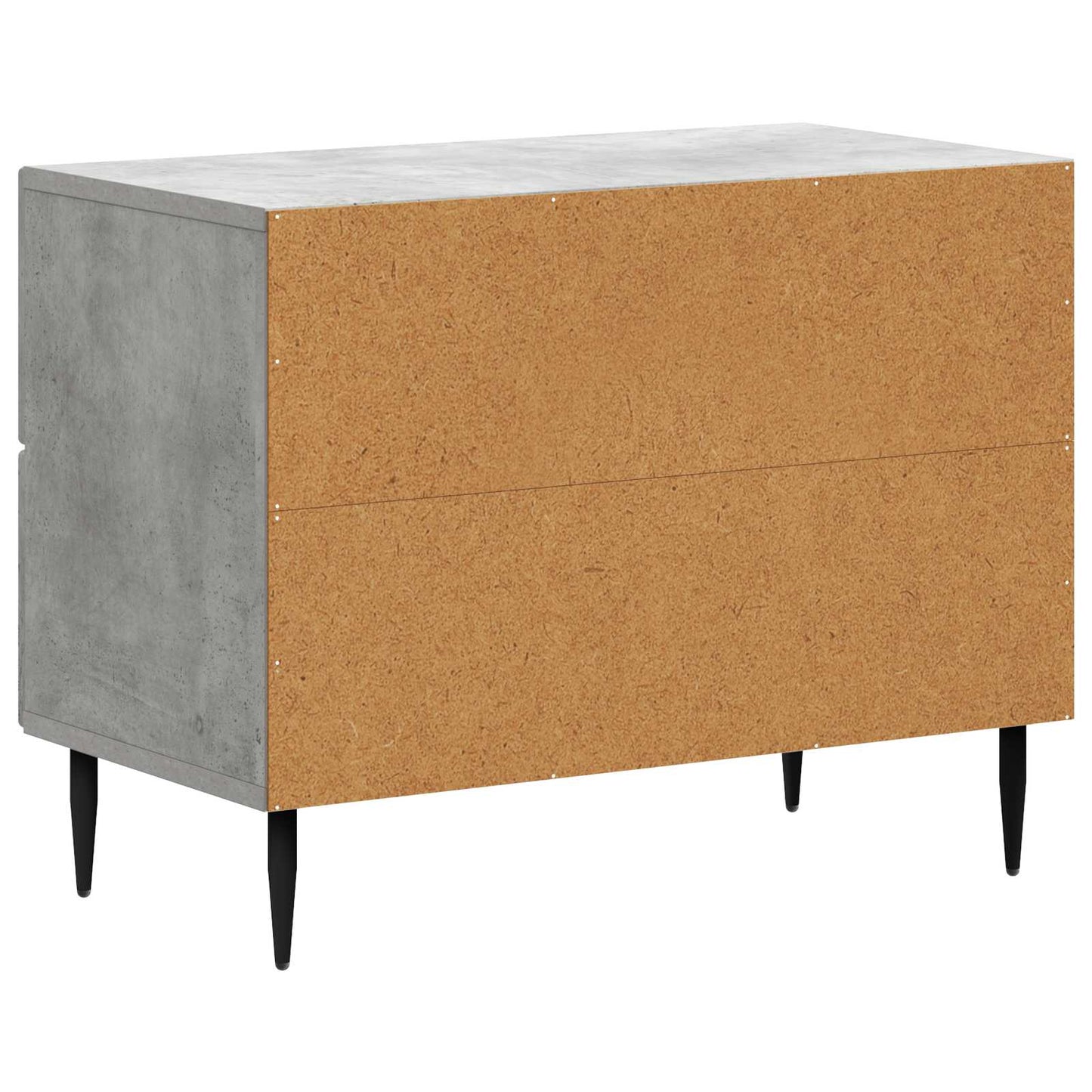Bedside Cabinet with Drawer Concrete Grey 62 x 34.5 x 47.5 cm