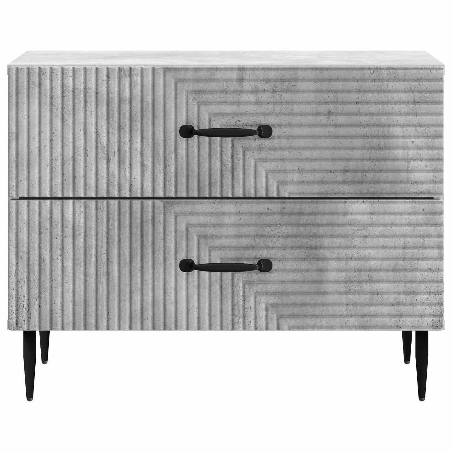Bedside Cabinet with Drawer Concrete Grey 62 x 34.5 x 47.5 cm
