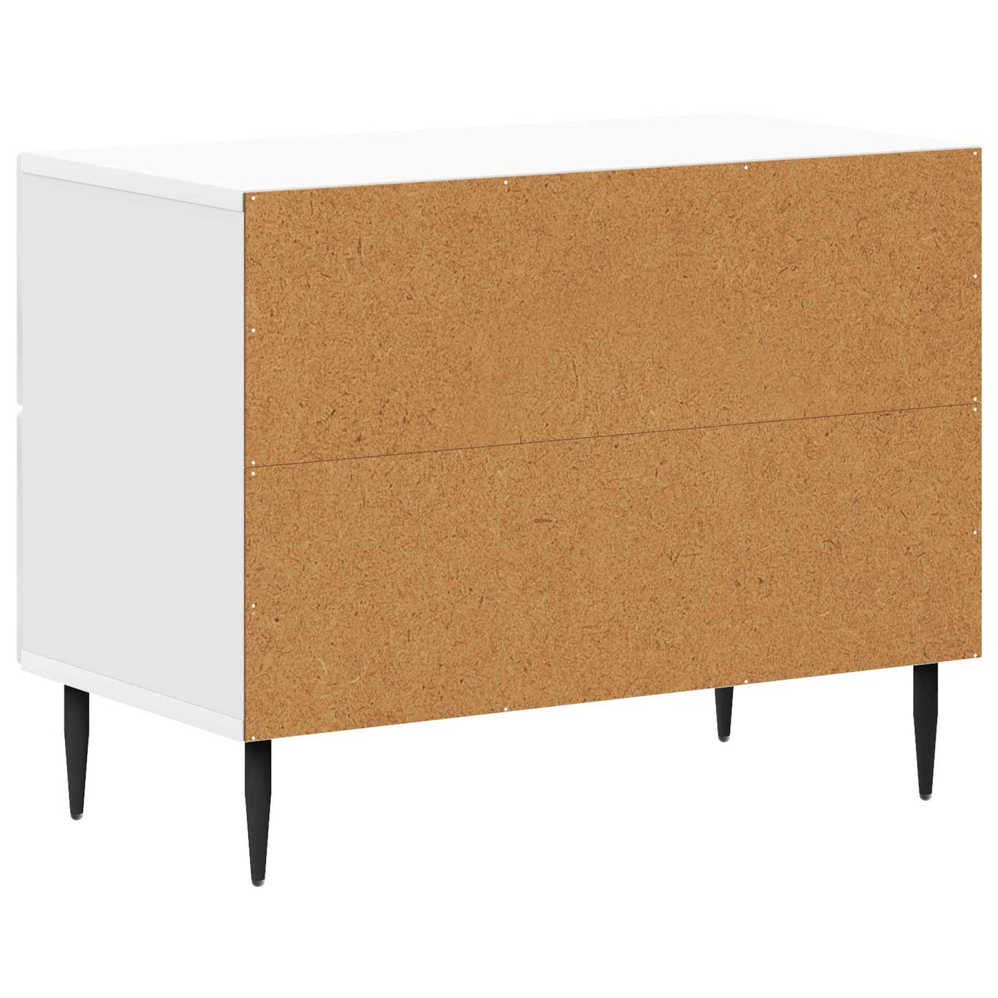 Bedside Cabinet High Gloss White 62 x 34.5 x 47.5 cm