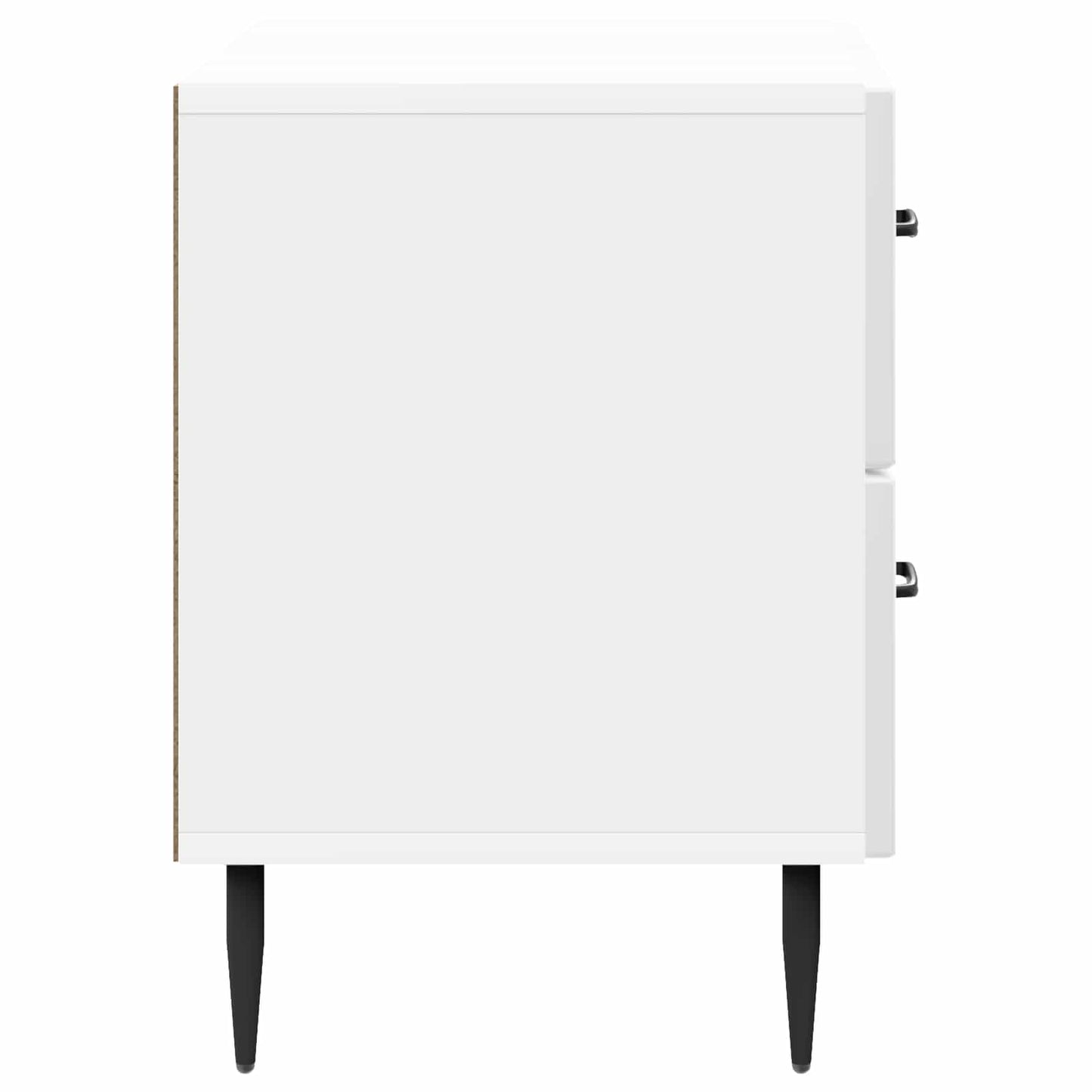 Bedside Cabinet High Gloss White 62 x 34.5 x 47.5 cm