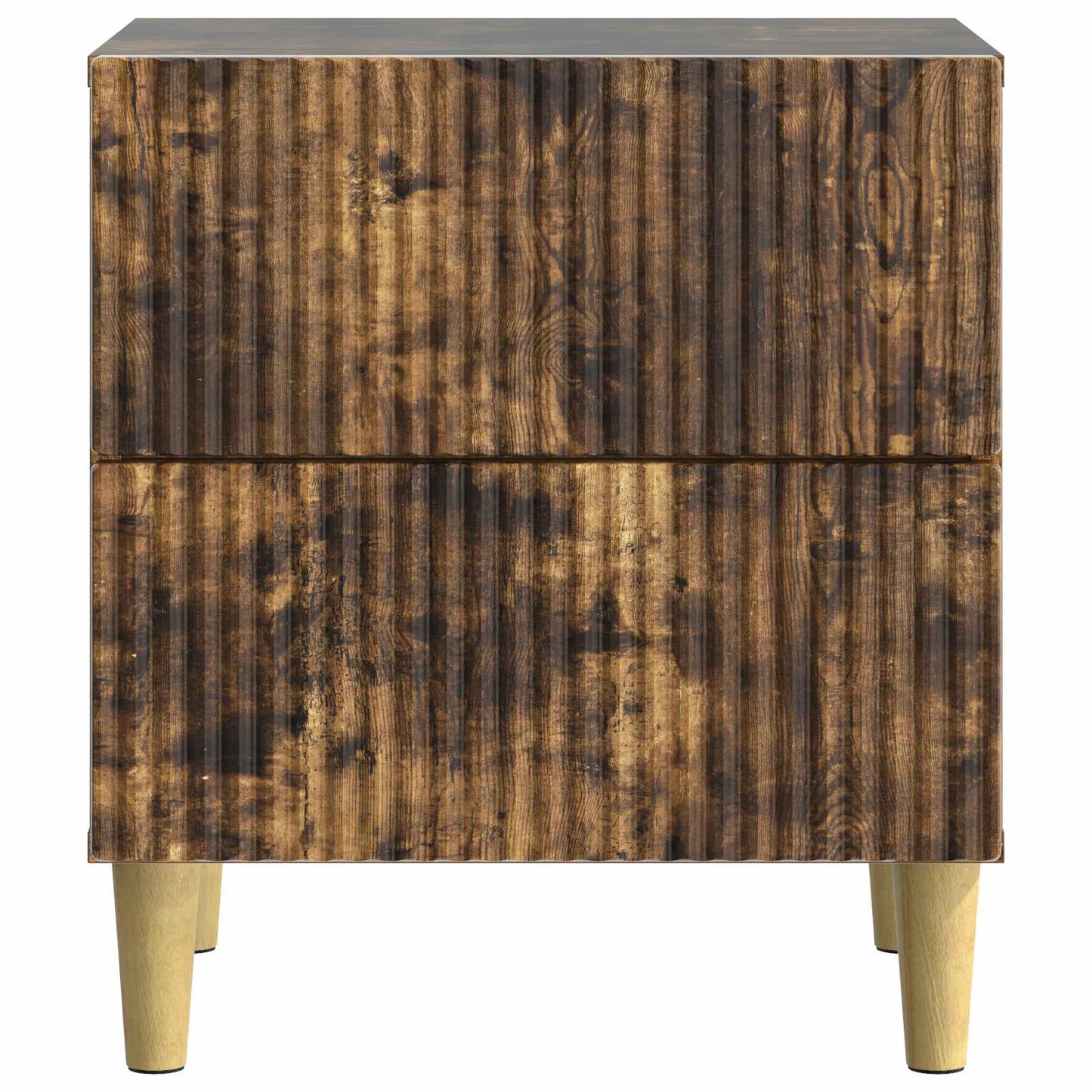 Bedside Cabinet Smoked Oak 62 x 34.5 x 47.5 cm Engineered Wood