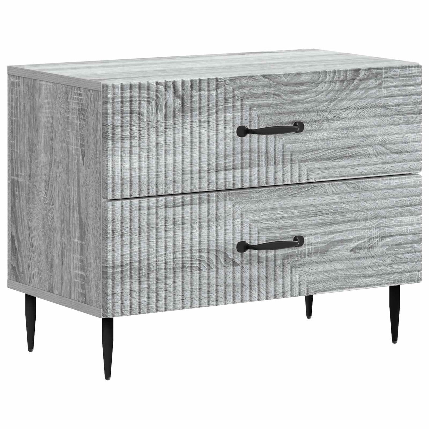 Bedside Cabinet Grey Sonoma 62 x 34.5 x 47.5 cm Engineered Wood