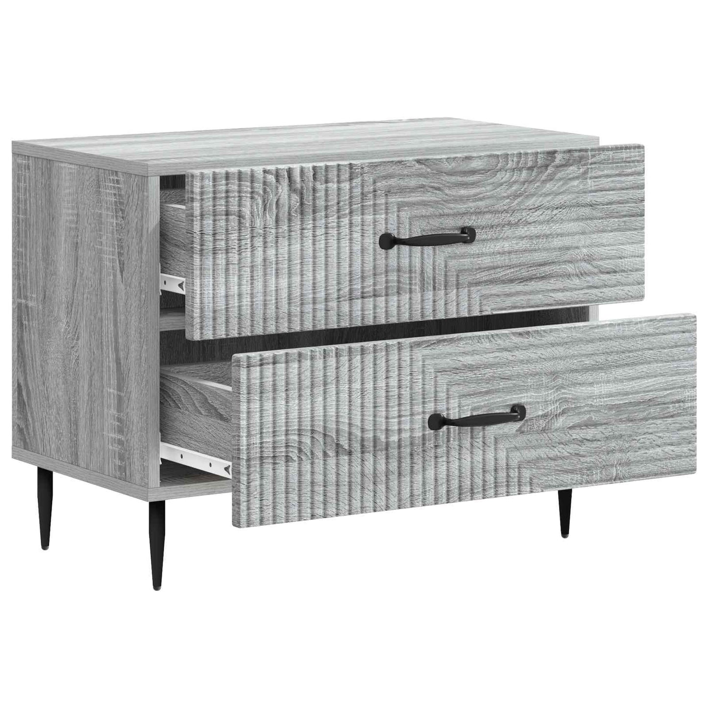 Bedside Cabinet Grey Sonoma 62 x 34.5 x 47.5 cm Engineered Wood
