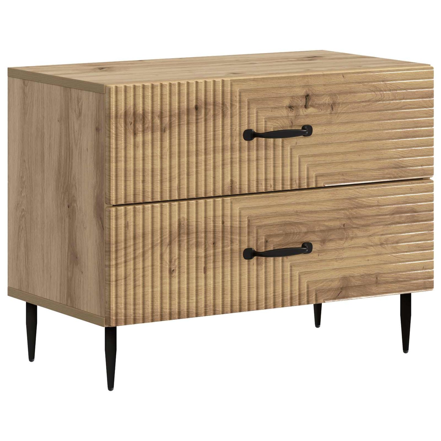 Bedside Cabinet Artisan Oak 62 x 34.5 x 47.5 cm Engineered Wood