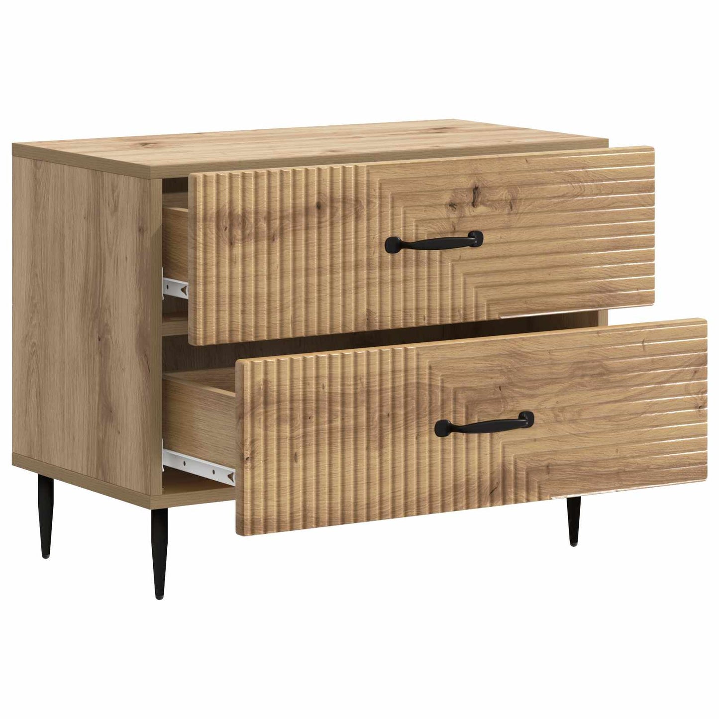 Bedside Cabinet Artisan Oak 62 x 34.5 x 47.5 cm Engineered Wood