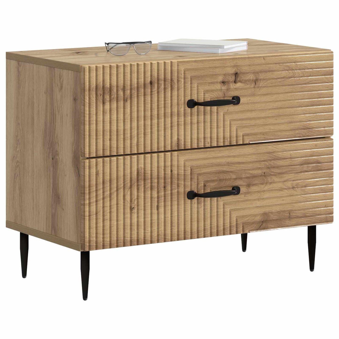 Bedside Cabinet Artisan Oak 62 x 34.5 x 47.5 cm Engineered Wood