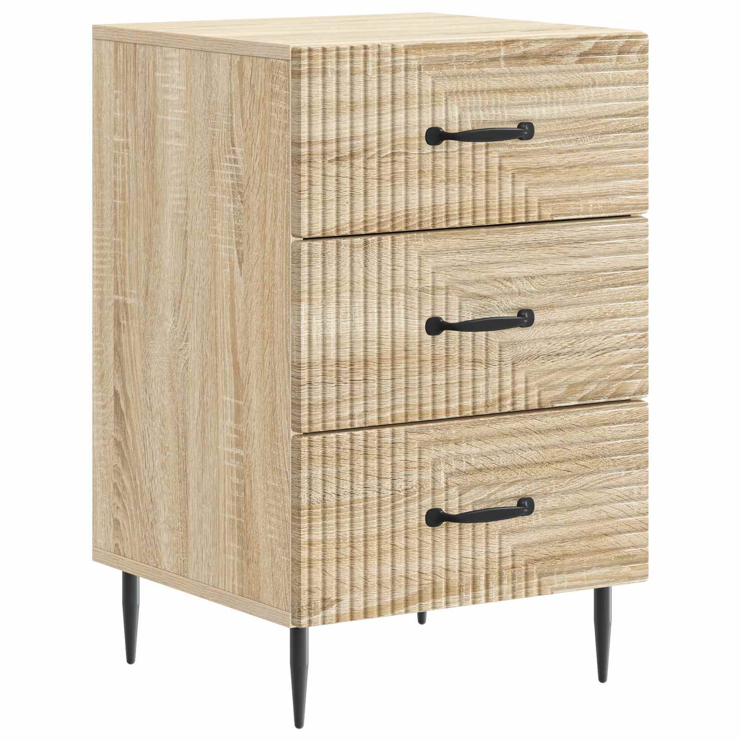 Bedside Cabinet Sonoma Oak 43 x 41 x 66.5 cm Engineered Wood
