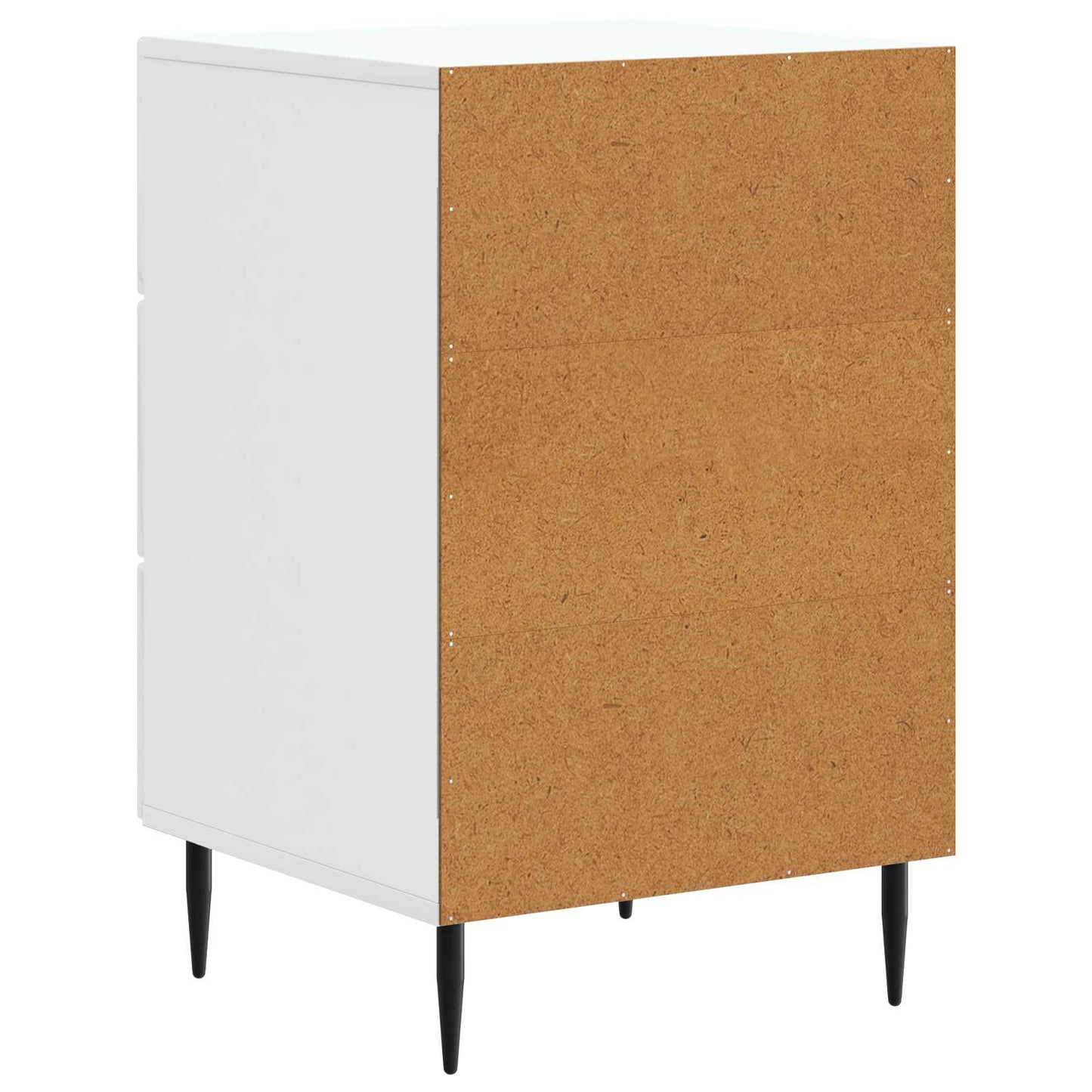 Bedside Cabinet with Drawer High Gloss White 43 x 41 x 66.5 cm