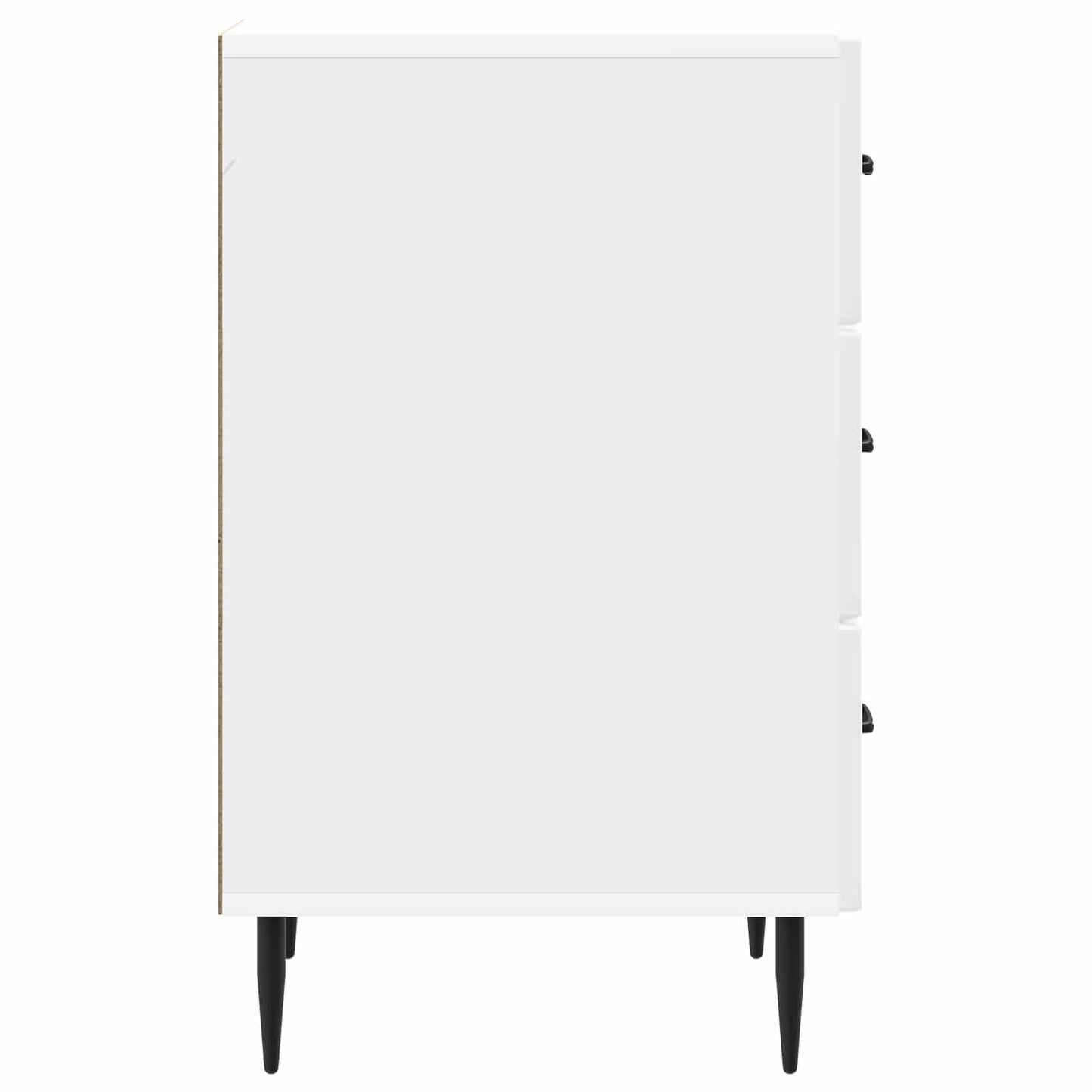 Bedside Cabinet with Drawer High Gloss White 43 x 41 x 66.5 cm
