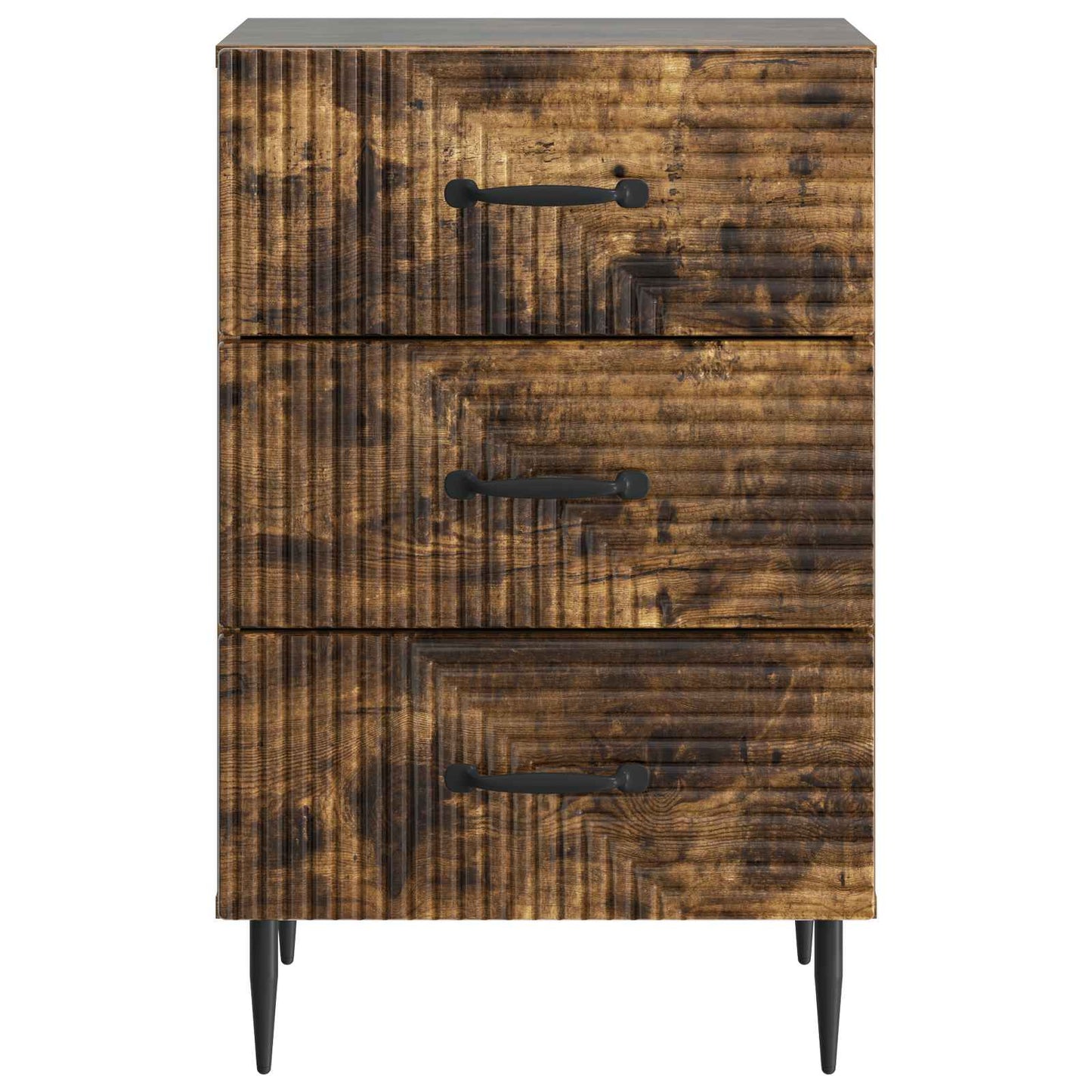Bedside Cabinet Smoked Oak 43 x 41 x 66.5 cm Engineered Wood