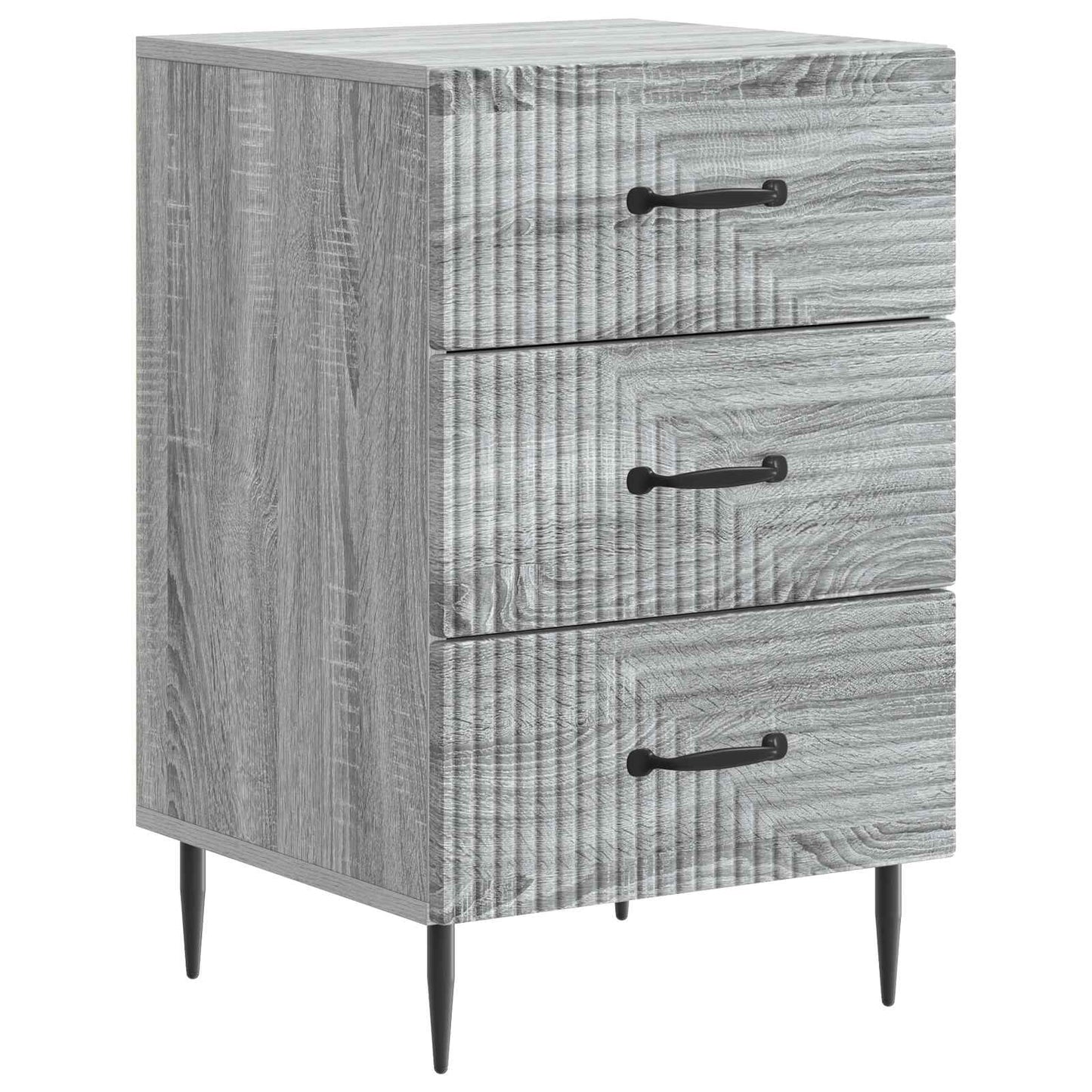 Bedside Cabinet Grey Sonoma 43 x 41 x 66.5 cm Engineered Wood